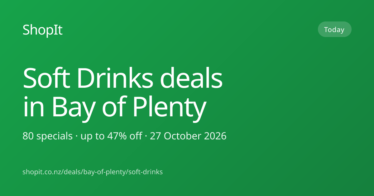 Soft Drinks specials this week in Bay of Plenty — 85 current deals ...